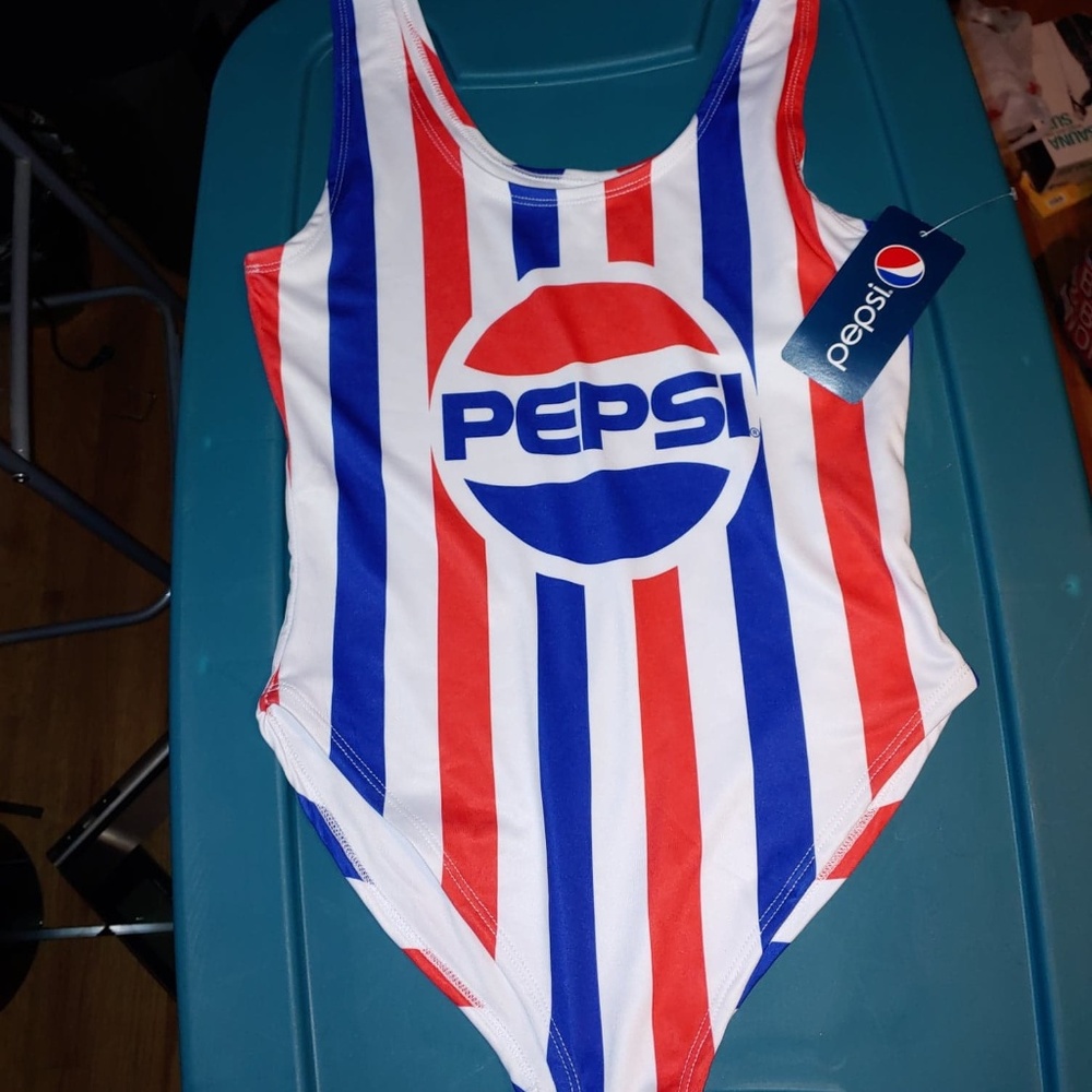 Pepsi Cola Tank bodysuit /Swimsuit Bathing Womens